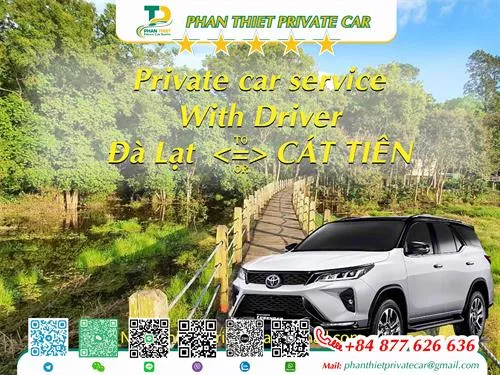 Private Car From Da Lat <=> Cat Tien (private car with driver)